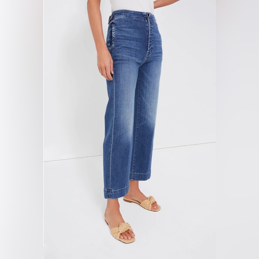 Mother The Cinch Waist Greaser Ankle In Dark & Stormy Night Size 26